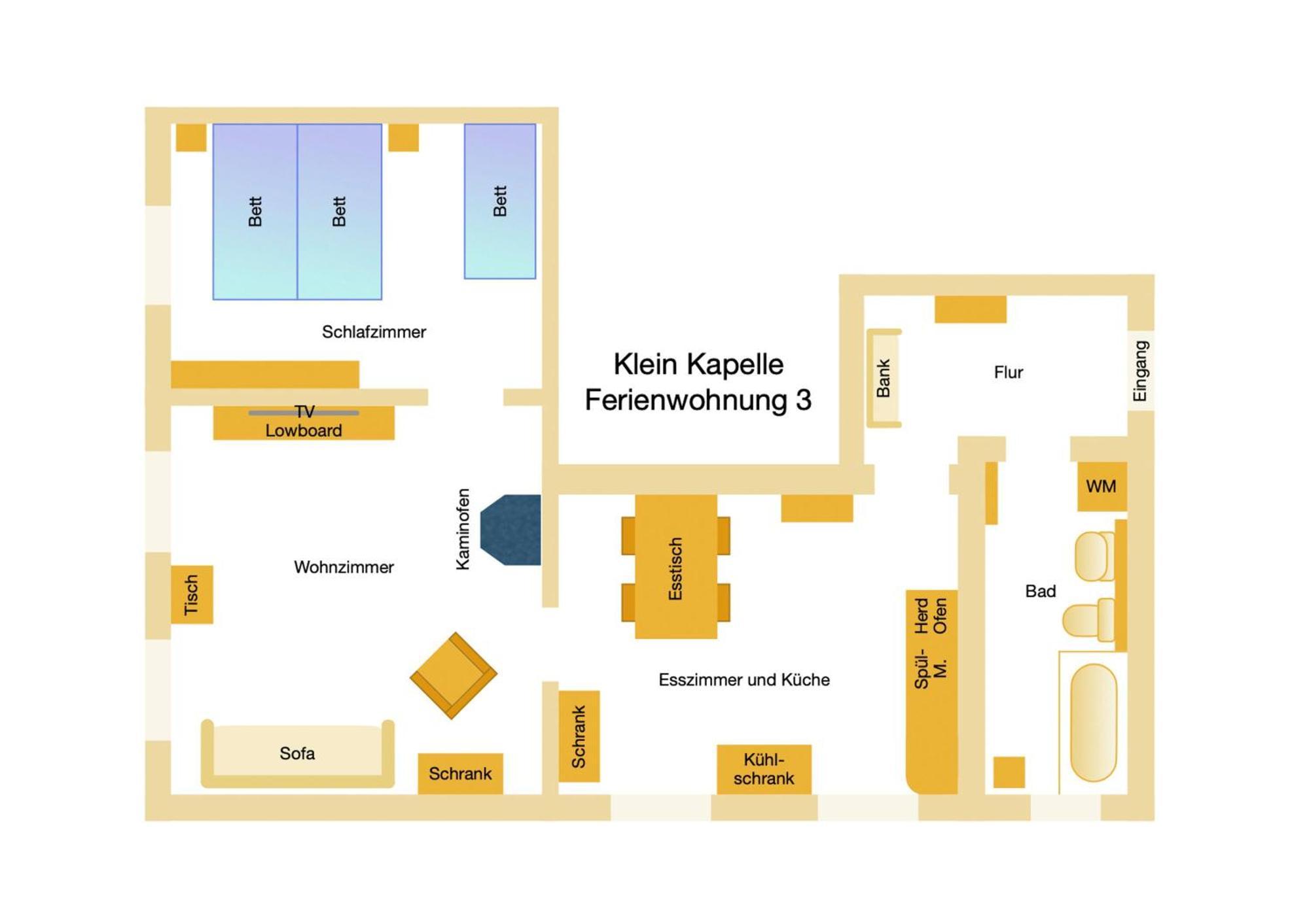 Ferienwohnungen Klein Kapelle 京斯特 外观 照片